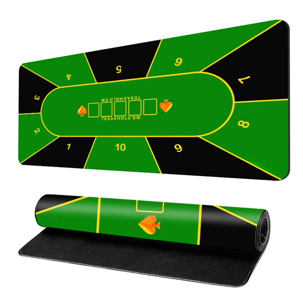 

Thickened Poker Tablecloth Rubber Table Mat Locking Edge Tablecloth Chess And Card Room Table Mat Table Mat for Game Party
