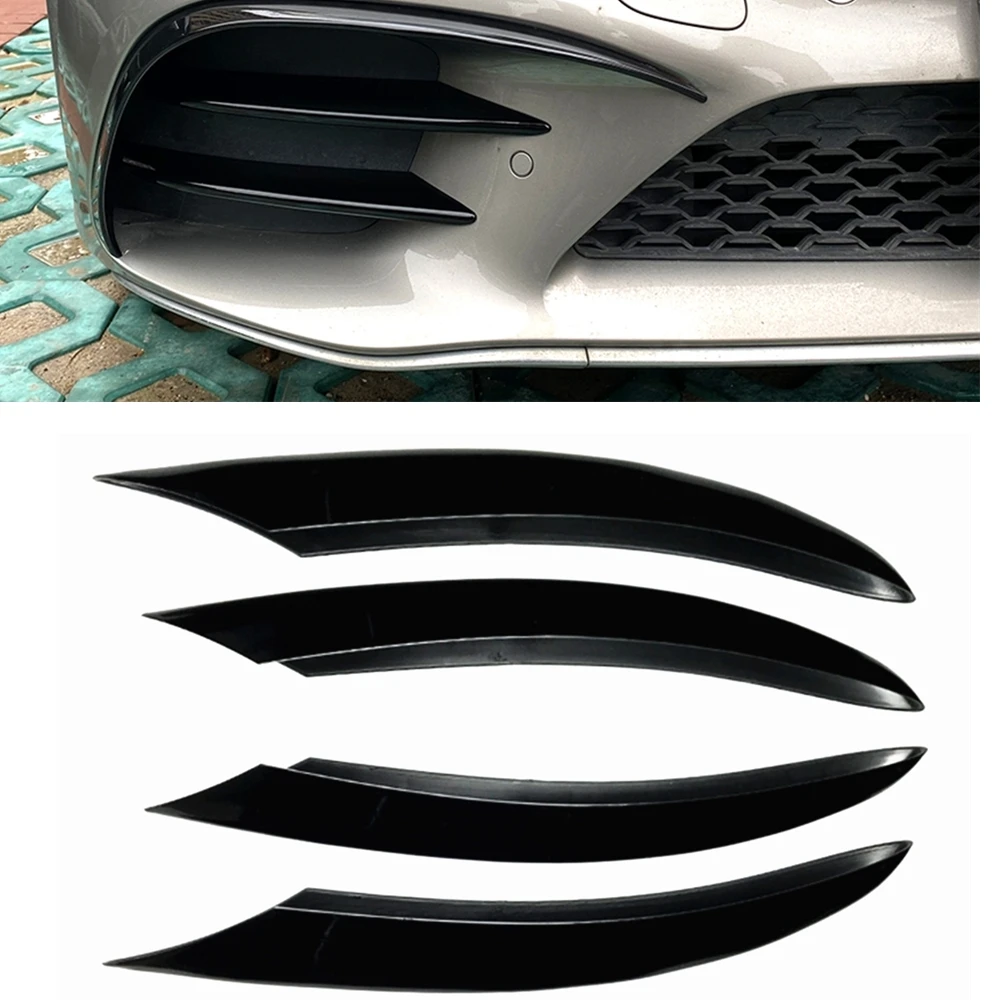 

Front Bumper Side Air Vent Grille Trim For Mercedes Benz C Class W205 Sport 2019-2021 C200 C260 Fog Light Intake Frame Grill