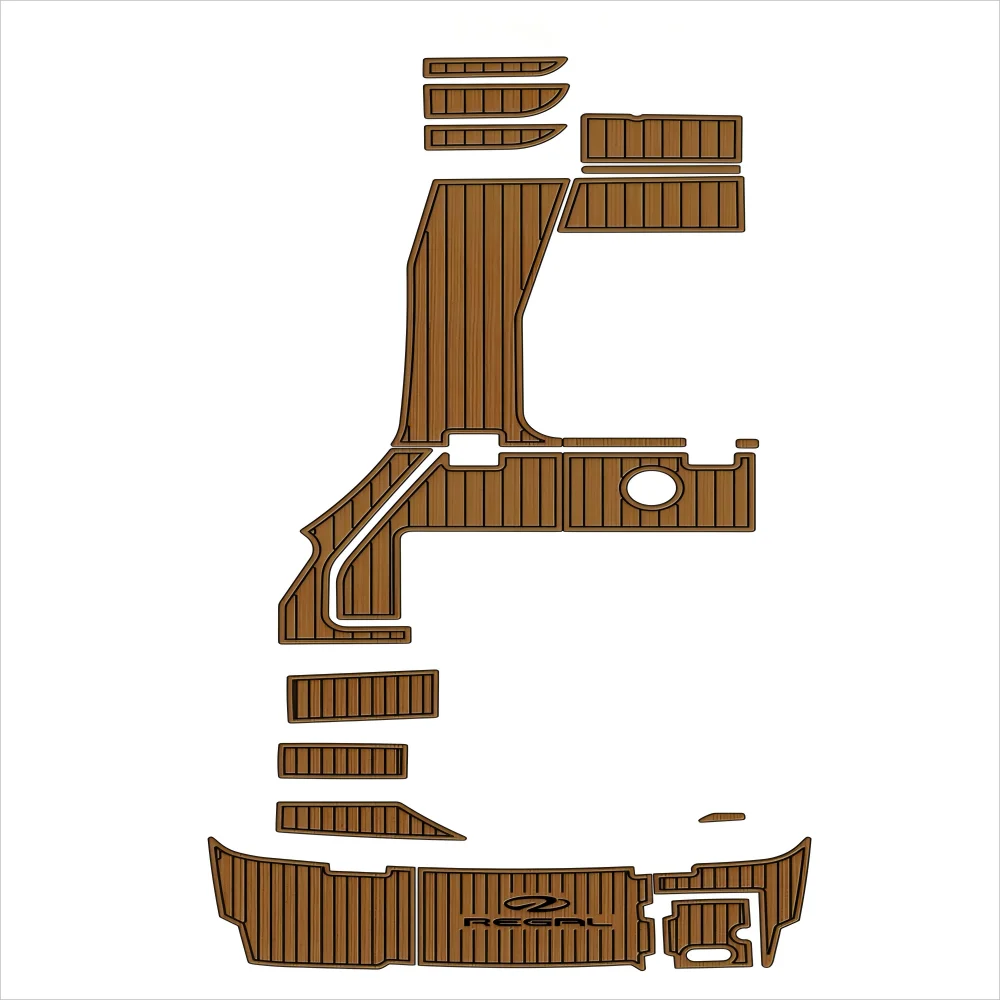 

STLF 2019 Re-gal 28 Swim Platform Cockpit Pad Boat EVA Foam Faux Teak Deck Floor Mat SeaDek MarineMat Gatorstep Style Self Adhes