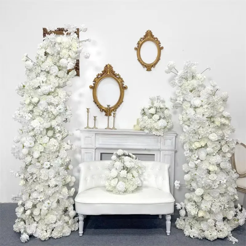 

New Style Artificial Flower Backdrop Arrangement Arch Backdrop Wedding Arch Flowers Decorative