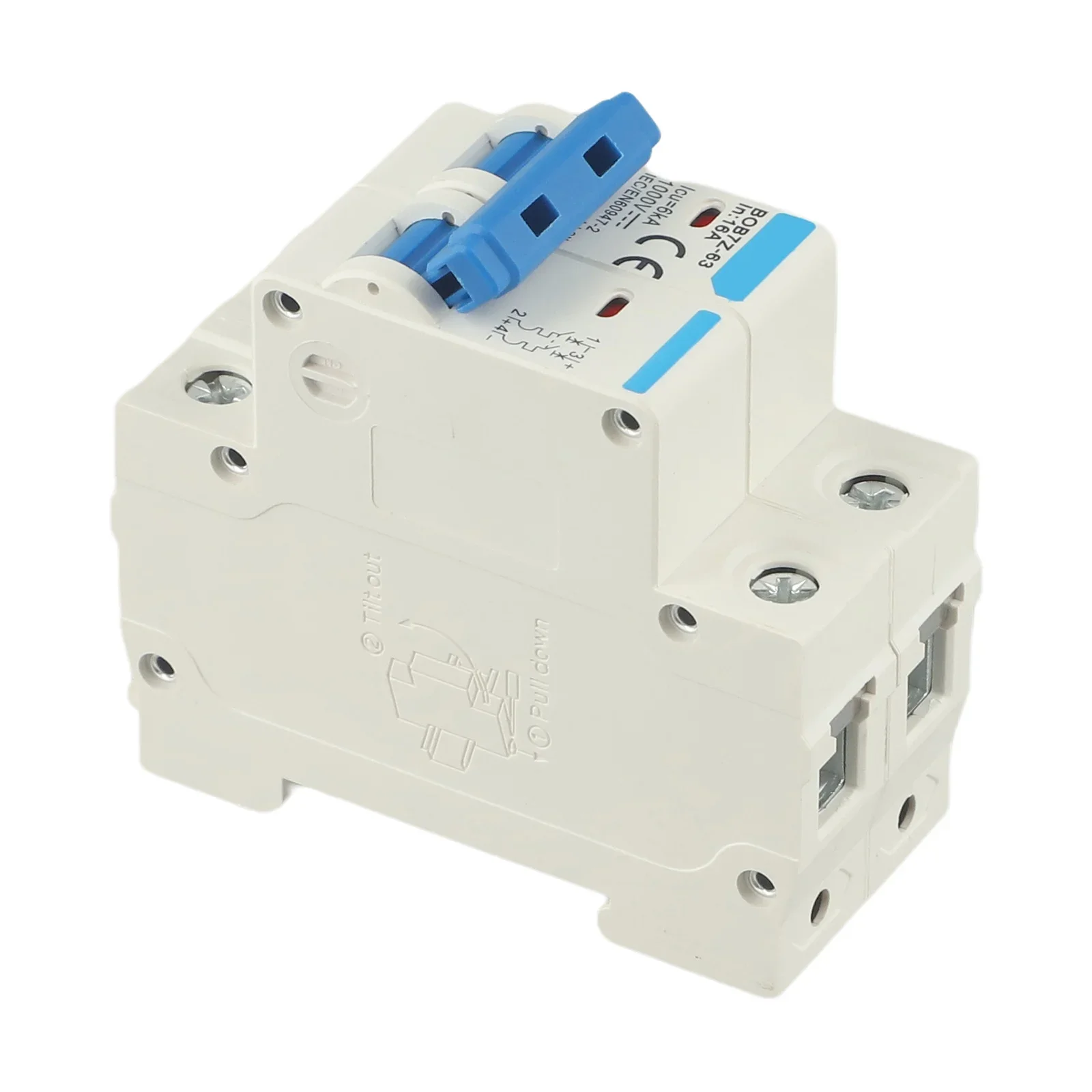 Smart Home Compatible DC Circuit Breaker 1000V 2 Pole Double MCB Solar PV 6 10 16 20 32 40 50 63 Amp Easy to Operate