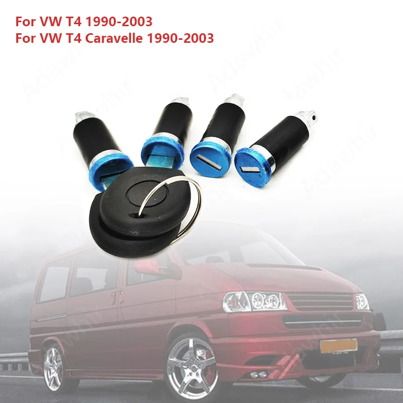 

Семейный комплект ключей передний для VW Transporter T4 701837205,701837206,701837210 701827561 с цилиндром дверного замка