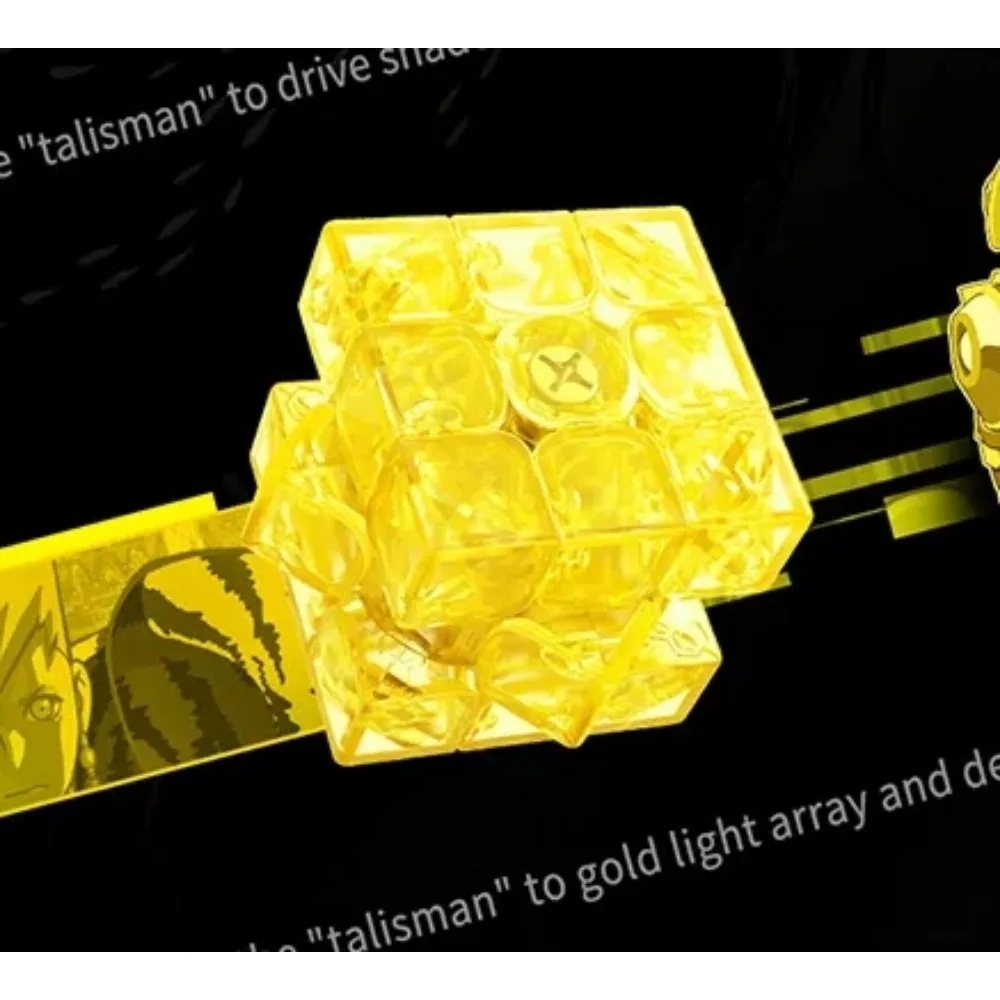 GAN330 한정판 큐브 3x3x3 큐브 GAN 키 체인 큐브 무작위 색상 3x3x3 미니 큐브 GAN 에그 큐브 박스