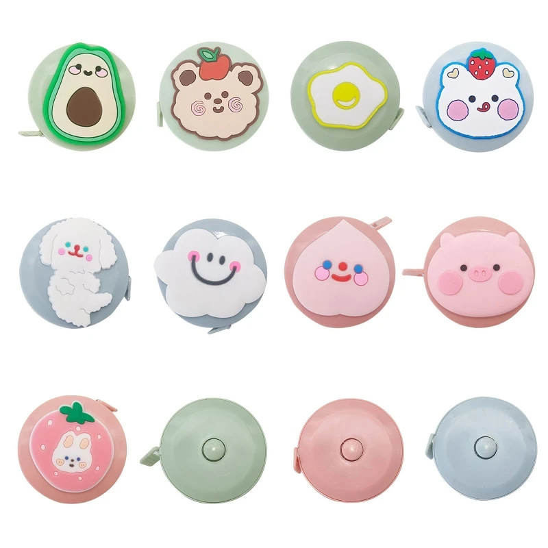 Soft Tape Measure Double Scale Body Tape Measuring Retractable for Tailor Sewing DIY Crafts Cloth Waist Body Dropship