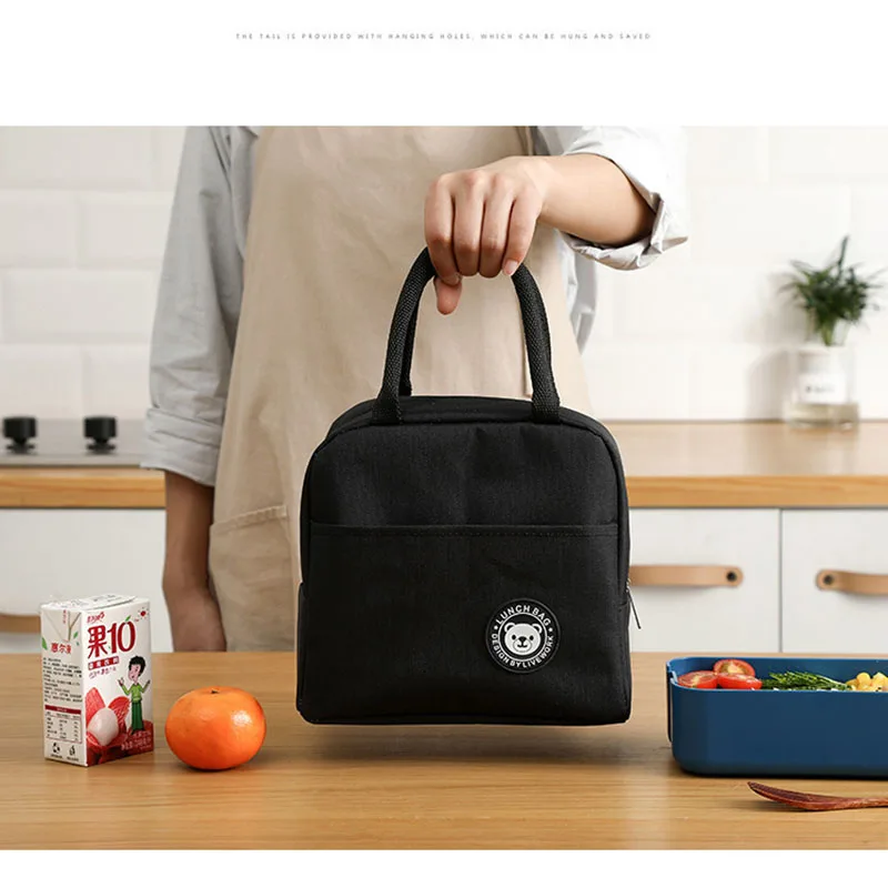 Simple Keep Cold Bento Portable Work Family School With Lunch Bag Fashion Insulation Waterproof Lunch Box