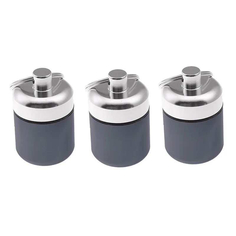 

Портативный маленький алюминиевый футляр для таблеток, бутылки для переноски, защита органов слуха, затычки для ушей, коробки, брелок, уличные карманные контейнеры