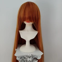 (Customized) 1/3 1/4 1/6 1/8 Doll's Wig for 60/45/30/16cm Bjd Doll SD Long Straight Hair with Bangs Doll Accessories,no Doll
