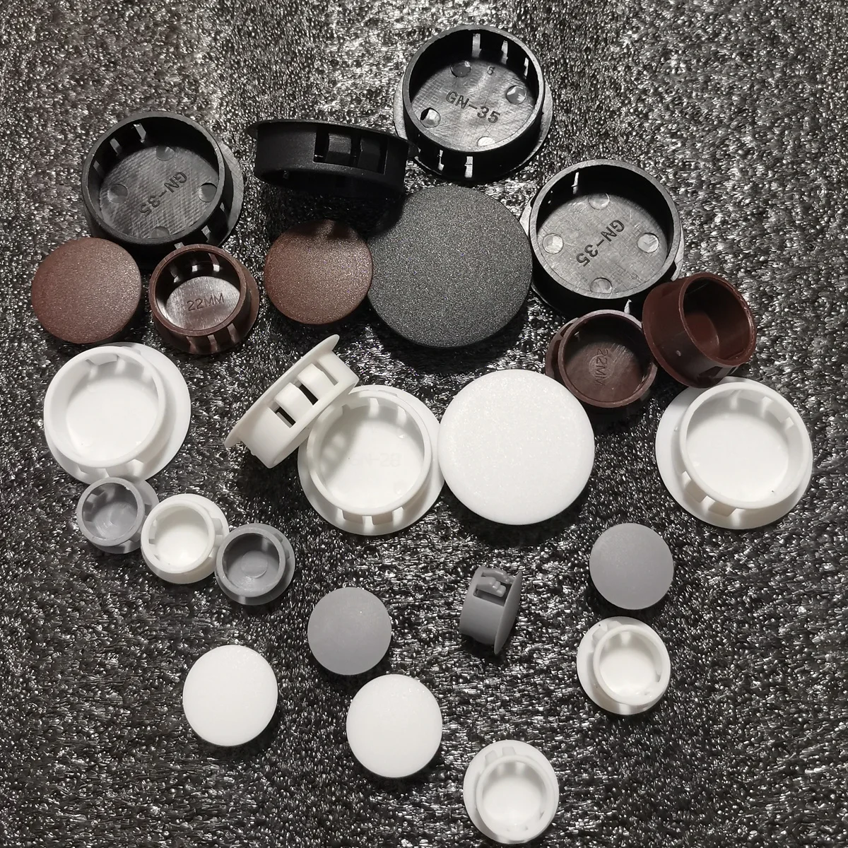 Black/White Nylon Round Snap-on Plug 6mm 8mm 10mm-75mm Plastic Hole Caps Blanking End Caps Seal Stopper