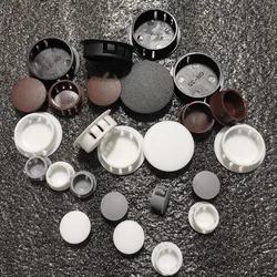 Black/White Nylon Round Snap-on Plug 6mm 8mm 10mm-75mm Plastic Hole Caps Blanking End Caps Seal Stopper