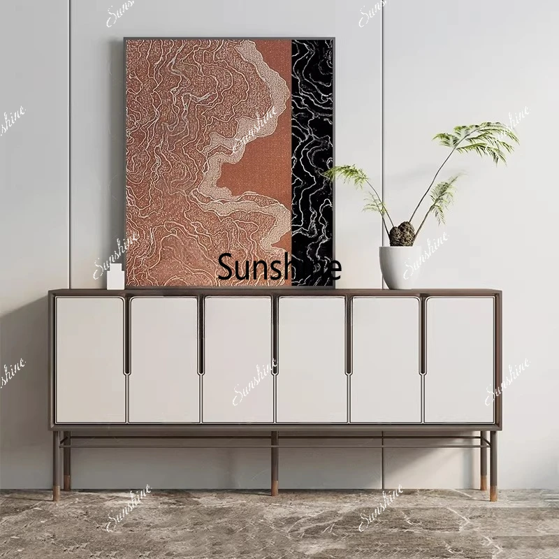 

New Chinese style entrance shoe cabinet living room partition decoration sofa backrest modern