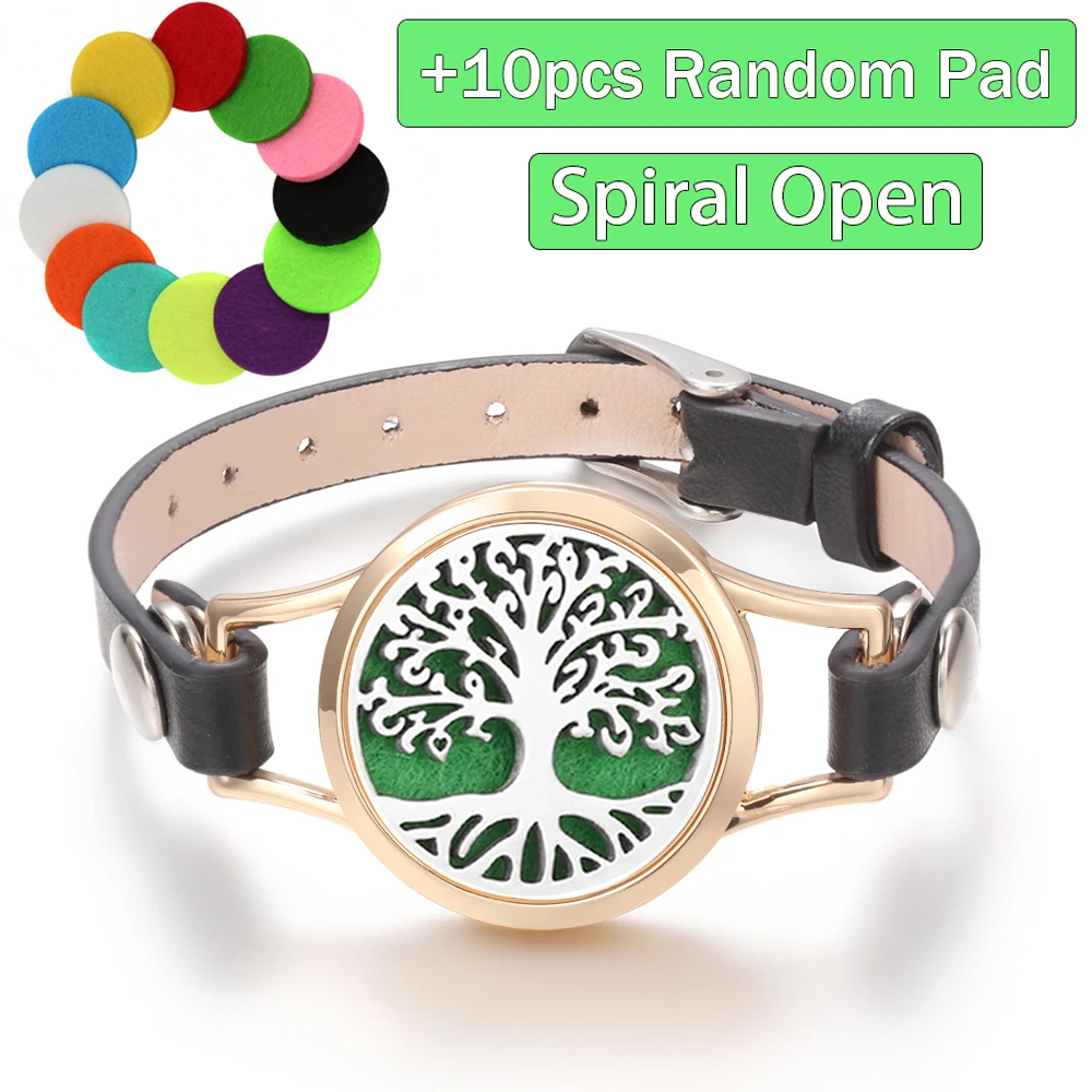 Golden Aromatherapy Essential Oil Bracelet Angel's Wings Stainless Steel Pattern Women Perfume Lockets Diffuser Bangle Jewelry