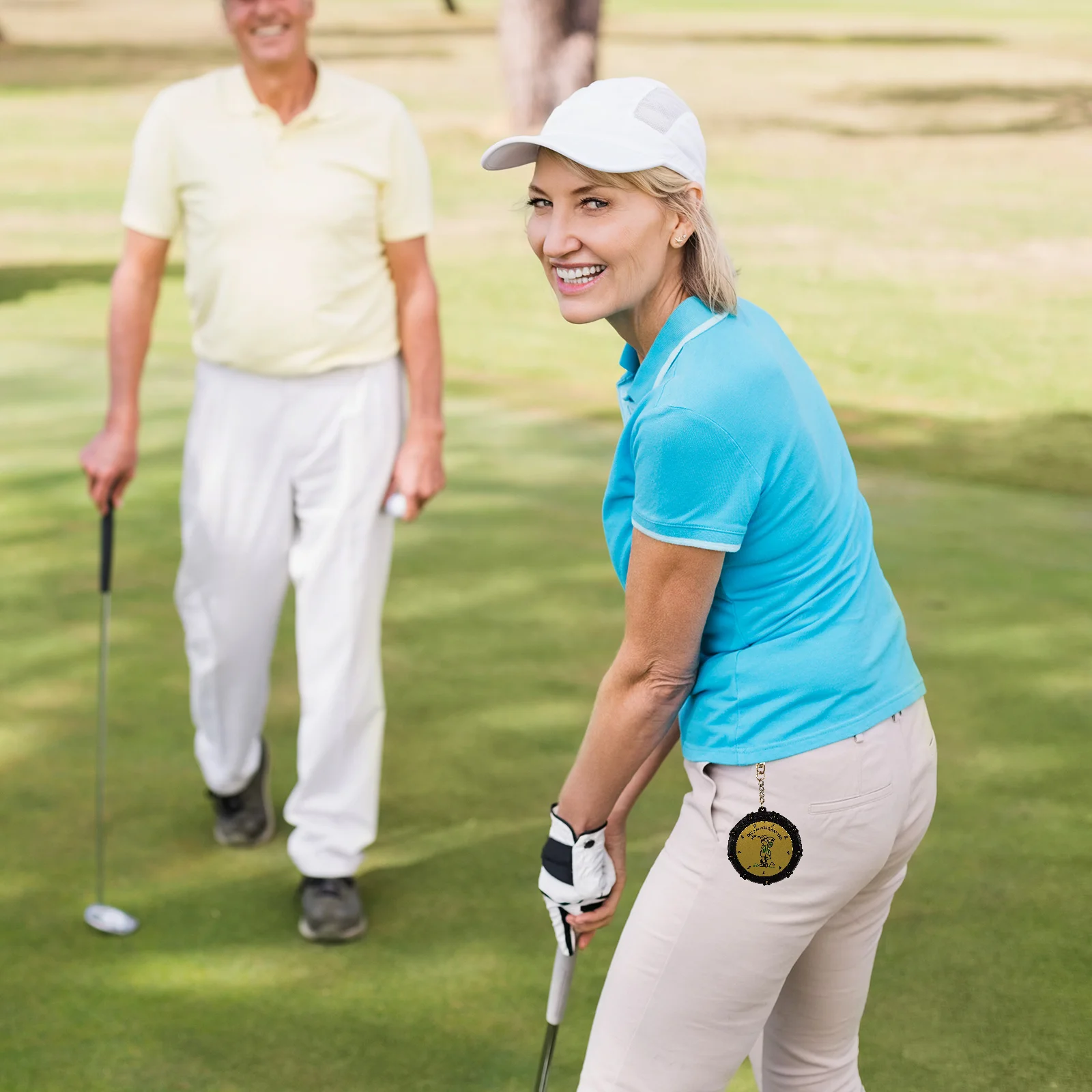 

Double Sided Portable Golf Score Counter Durable Metal Plastic Mini Golfs Scoring Device Practical Accessories For Golfing Game