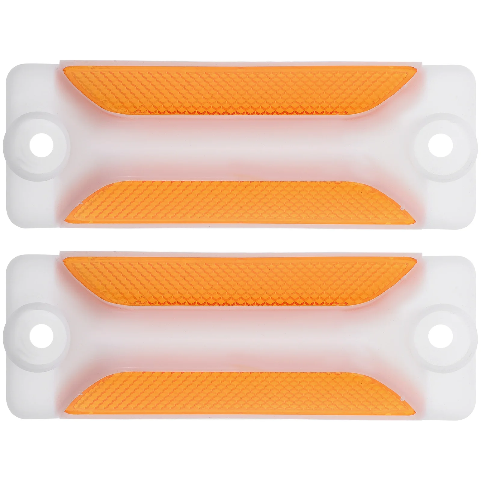 2pcs Reflective Delineators Road Safety Markers Rectangular Driveway Reflectors For Traffic Guidance Pavement Warning Signs