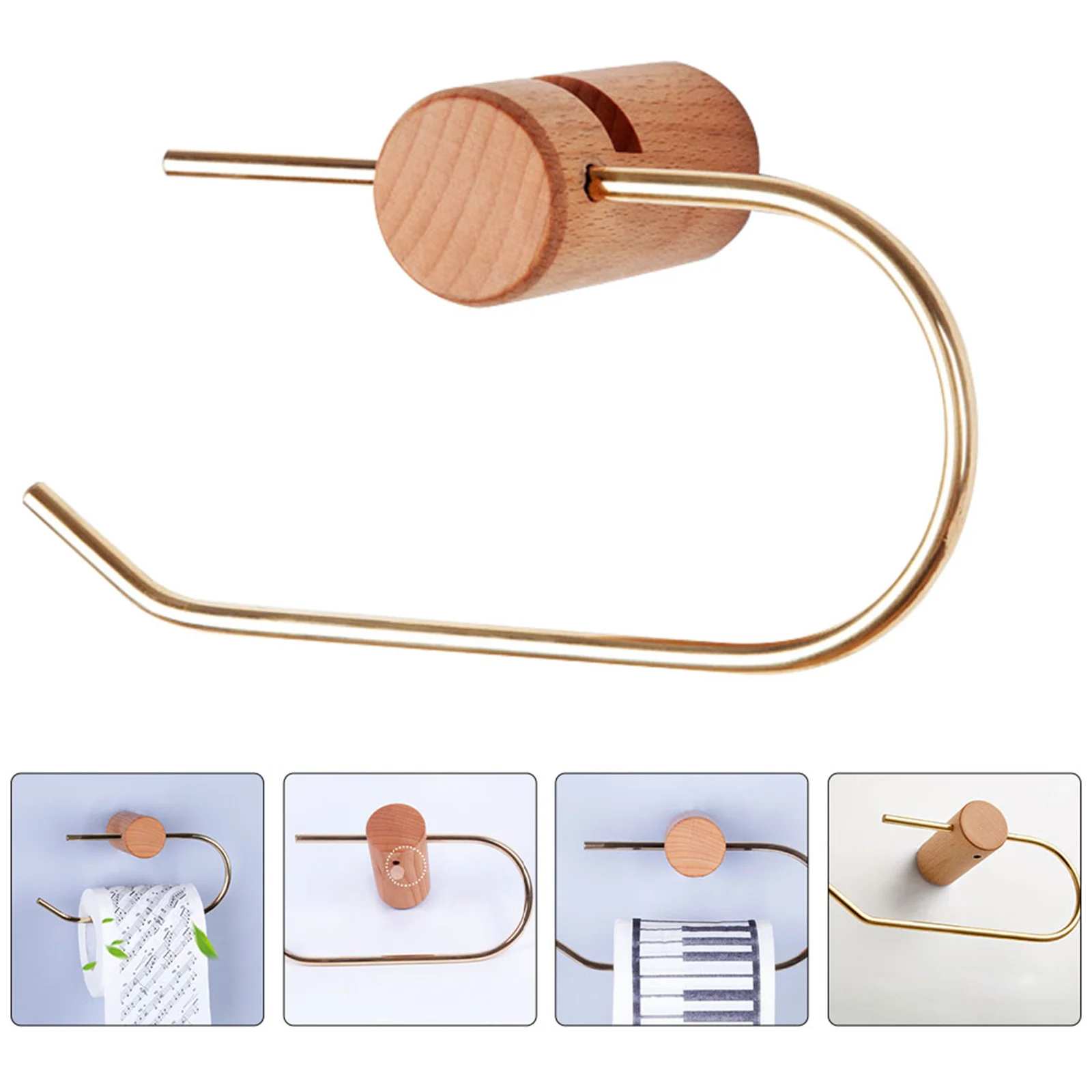 

1Pcs Toilet Paper Holder Practical Roll Paper Shelf Nordic Style Bathroom Supplies Tissue Storage Durable Organizer