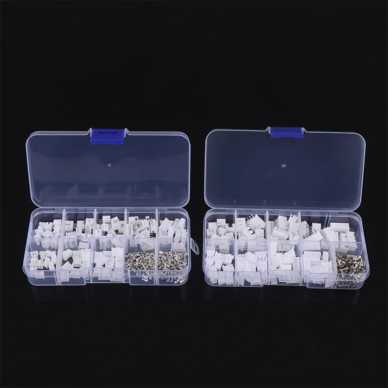 230Pcs/Box JST PH 2.0mm / XH 2.54mm Pitch Terminals Kit 2/3/4/5 Pin Plug Plastic Housing Header Crimp Wire Connector