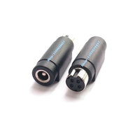 DC 5.5*2.5 to 4 Hole Adapter Connector For MSI LanTian Laptop DC 5.5*2.5 Female 4 Hole 4P Female Power Convert Adapter Connector