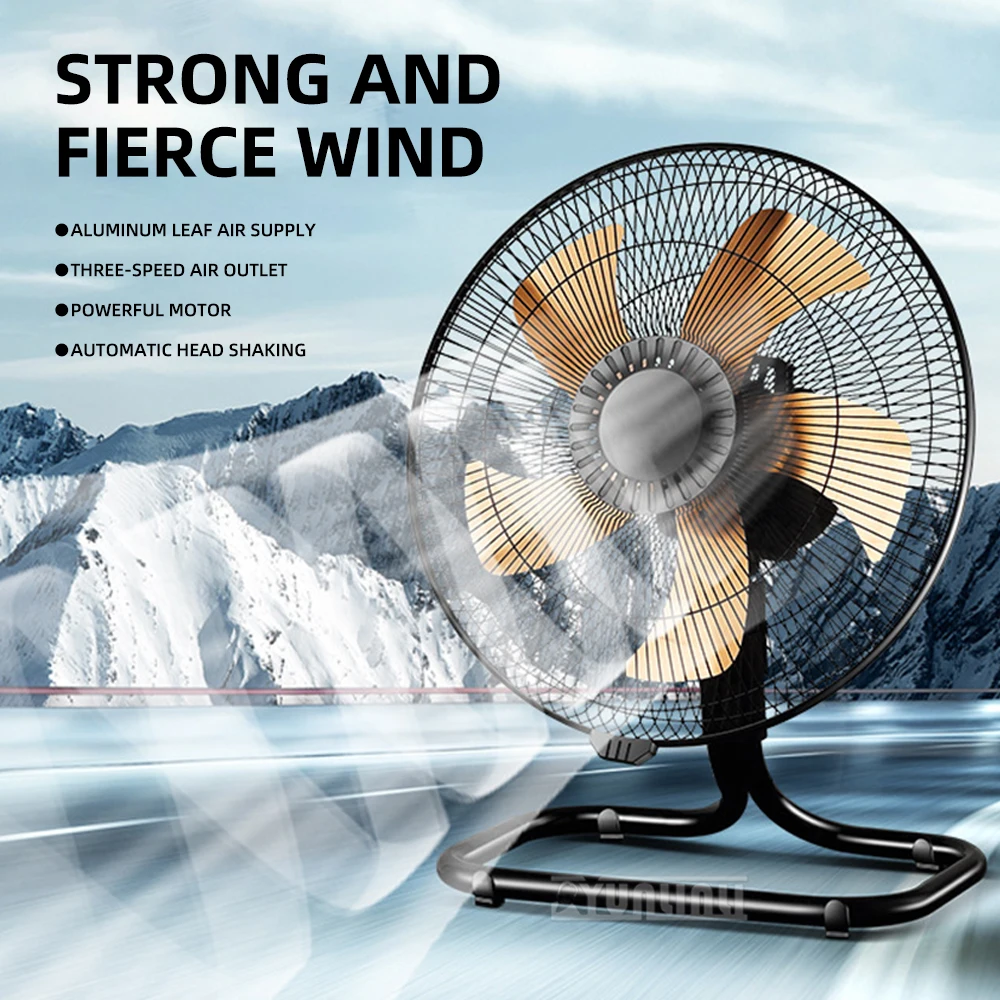 강력한 선풍기 산업용 흔들리는 머리 바닥 팬 20인치 고출력 테이블 선풍기