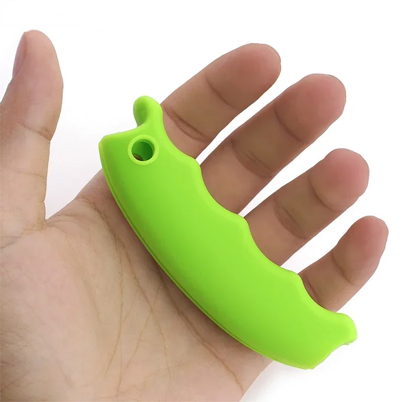 Candy Color Silicone Carrying Handle Shopping Finger Protector Heavy Object Labor-saving Handle with Keyring Shopping Accessory