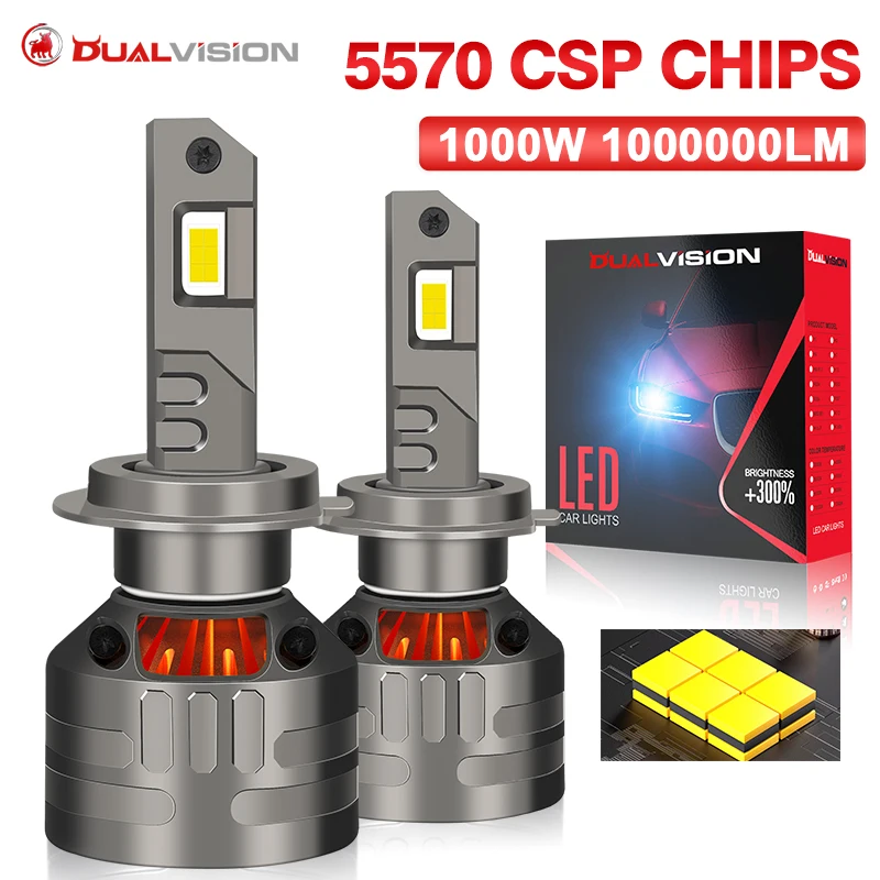 1000W 4300K H7 H4 H… - image