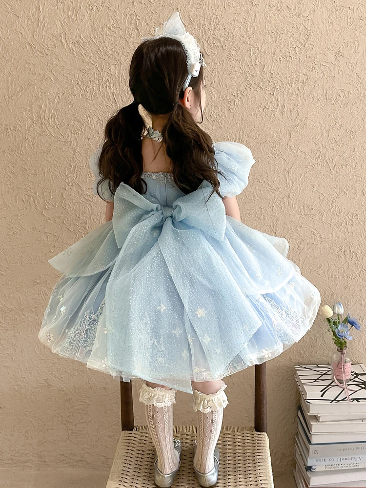 Lolita Princ Elsa – jupe bouffante d'été pour bébé fille, taille moyenne, ligne a, Midi Dr ort Sve Bright Tead