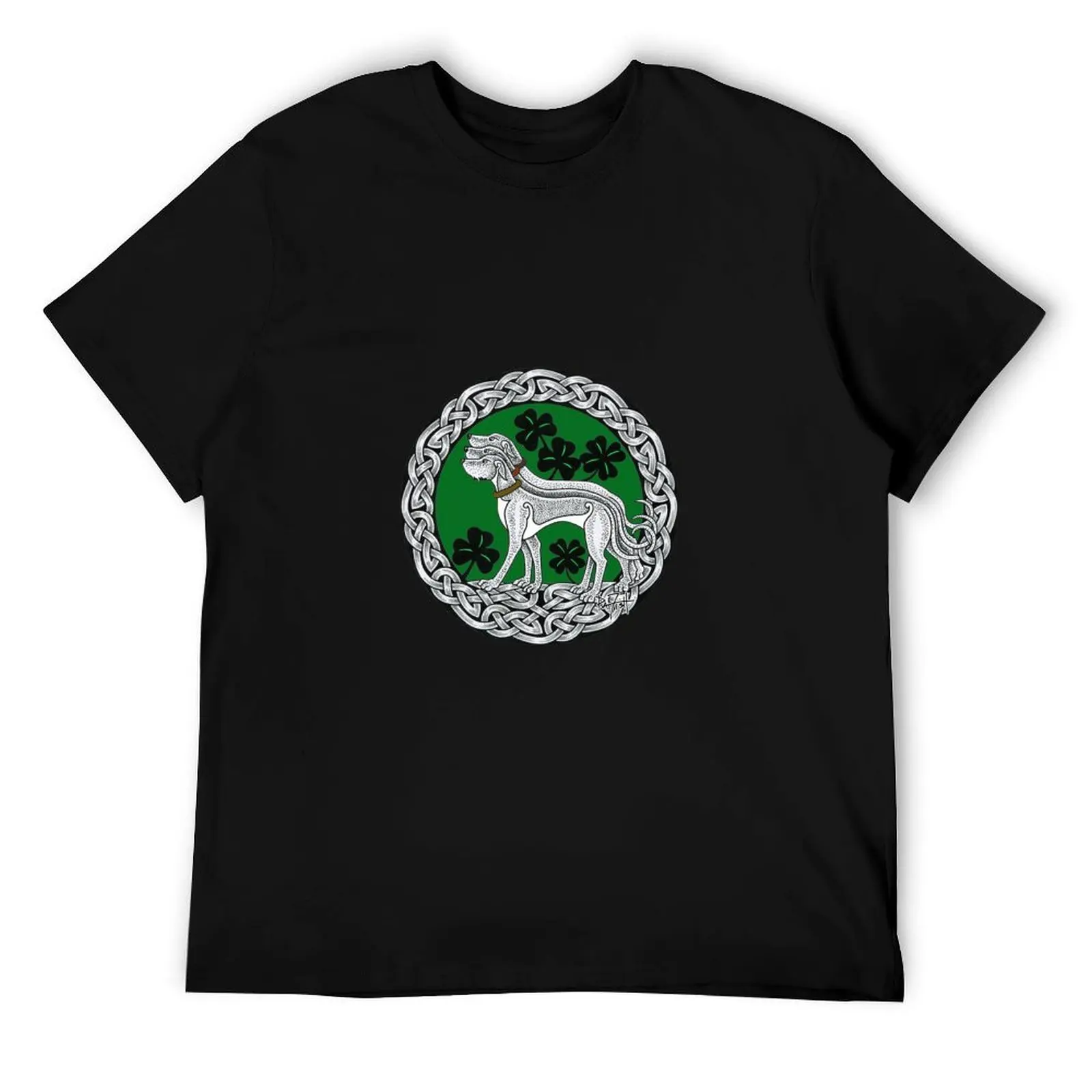 

Triple Celtic Irish Wolfhound Ring T-Shirt g man t shirts for men mens graphic t shirts T-Shirt