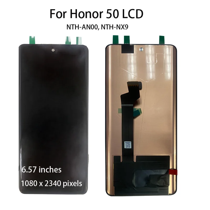 100% AMOLED Display For HUAWEI Honor 50 LCD NTH-NX9 Touch Screen Digitizer For Honor 50 LCD Display NTH-AN00 Replacement Parts