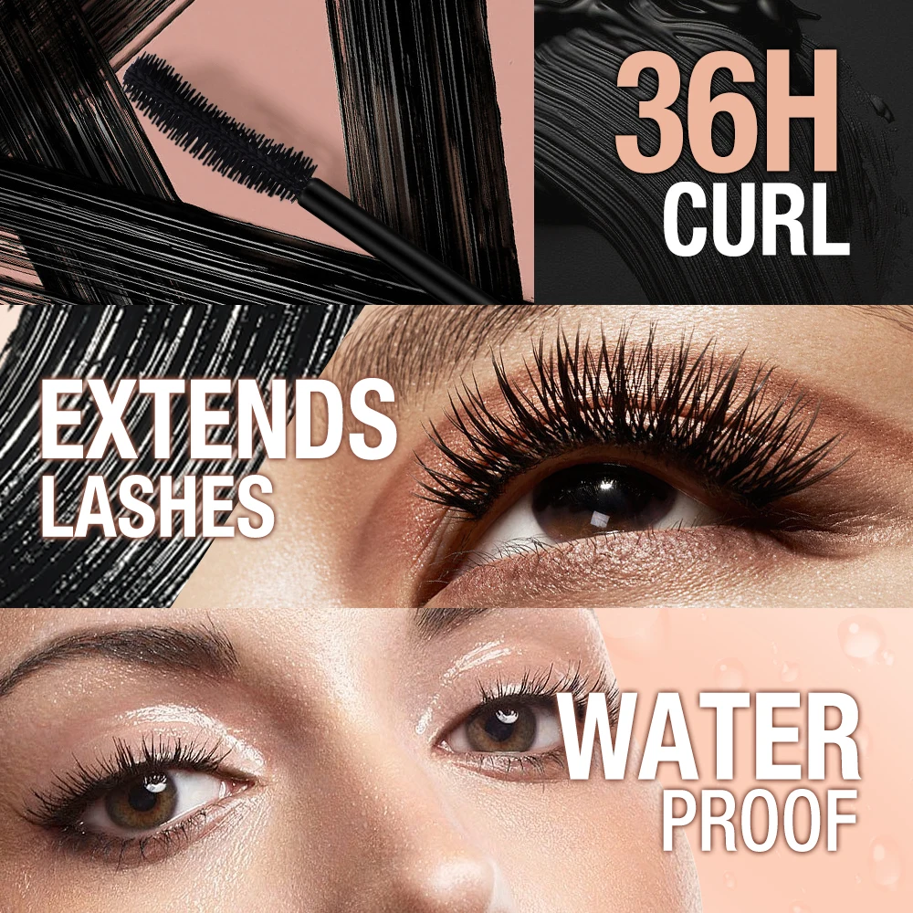 O.TWO.O 2PCS Eyeแต่งหน้าชุดมาสคาร่าEyelash Extension Volumizingกันน้ํามาสคาร่าติดทนนานมาสคาร่าหนาMake Upสําหรับตา