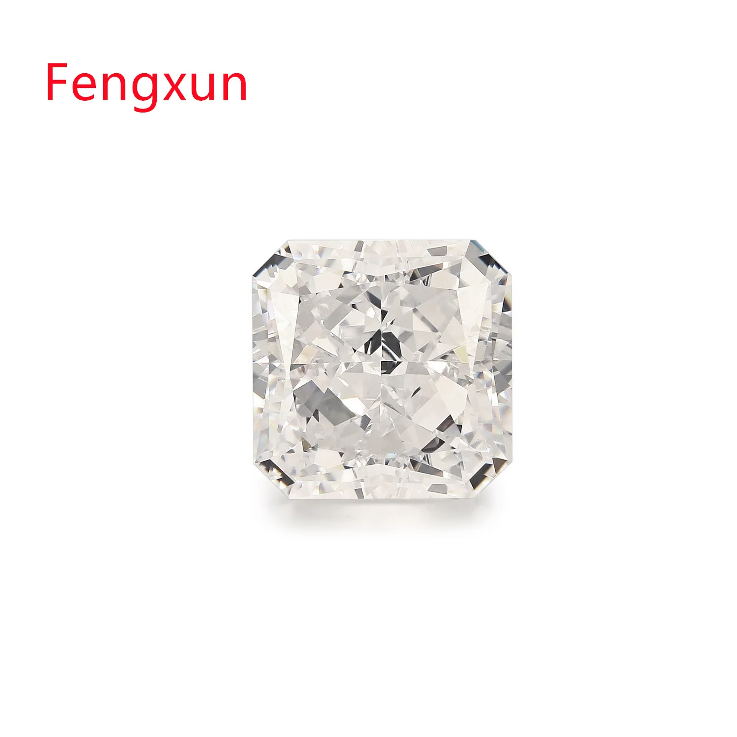 

6x6~12x12mm White Square shape Crushed Ice Cut Loose CZ Beads Cubic Zirconia Synthetic Gems For Woman’s Bracelet
