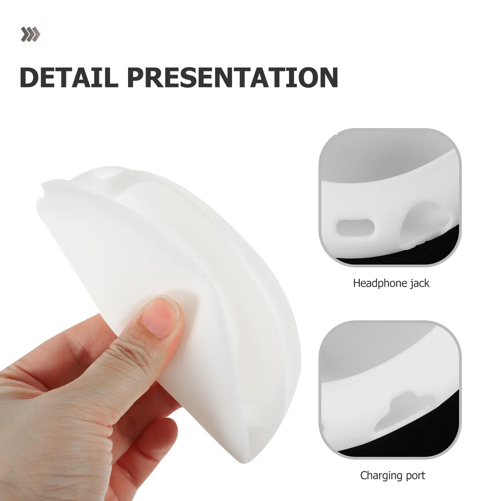 

1Set Headphone Cover Tpu Earphone Padding Cushion Protective Case Shockproof Headband Comfortable Pressure Relief Wireless