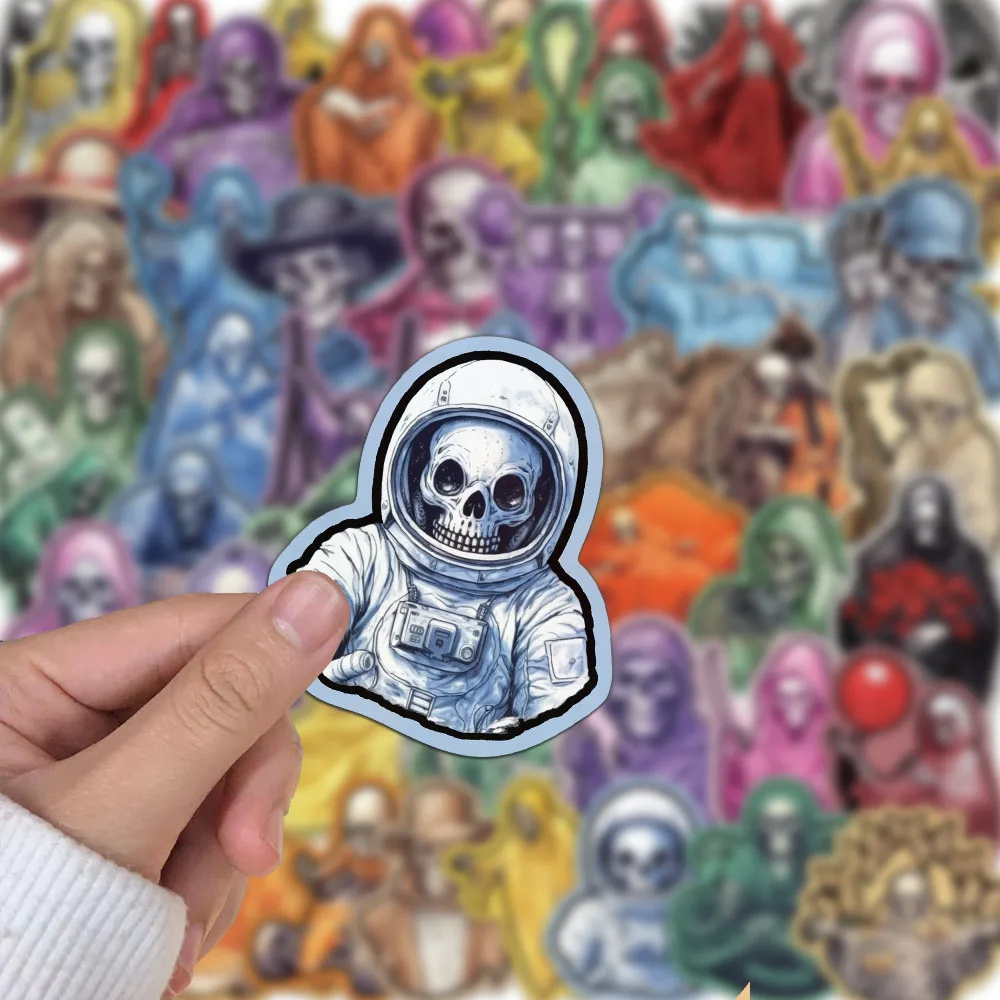 55ชิ้นโครงกระดูกเคสโทรศัพท์รูปการ์ตูนตลกสติกเกอร์ตกแต่งสมุดบันทึก