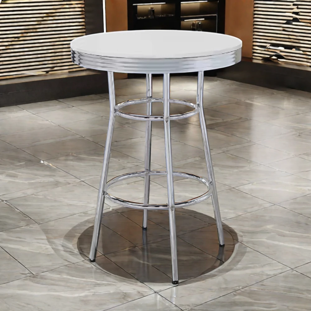 

Manufacture Supplier bar Furniture Metal Stable High bar Table Popular Round Tiny Table for Night Club Restaurant