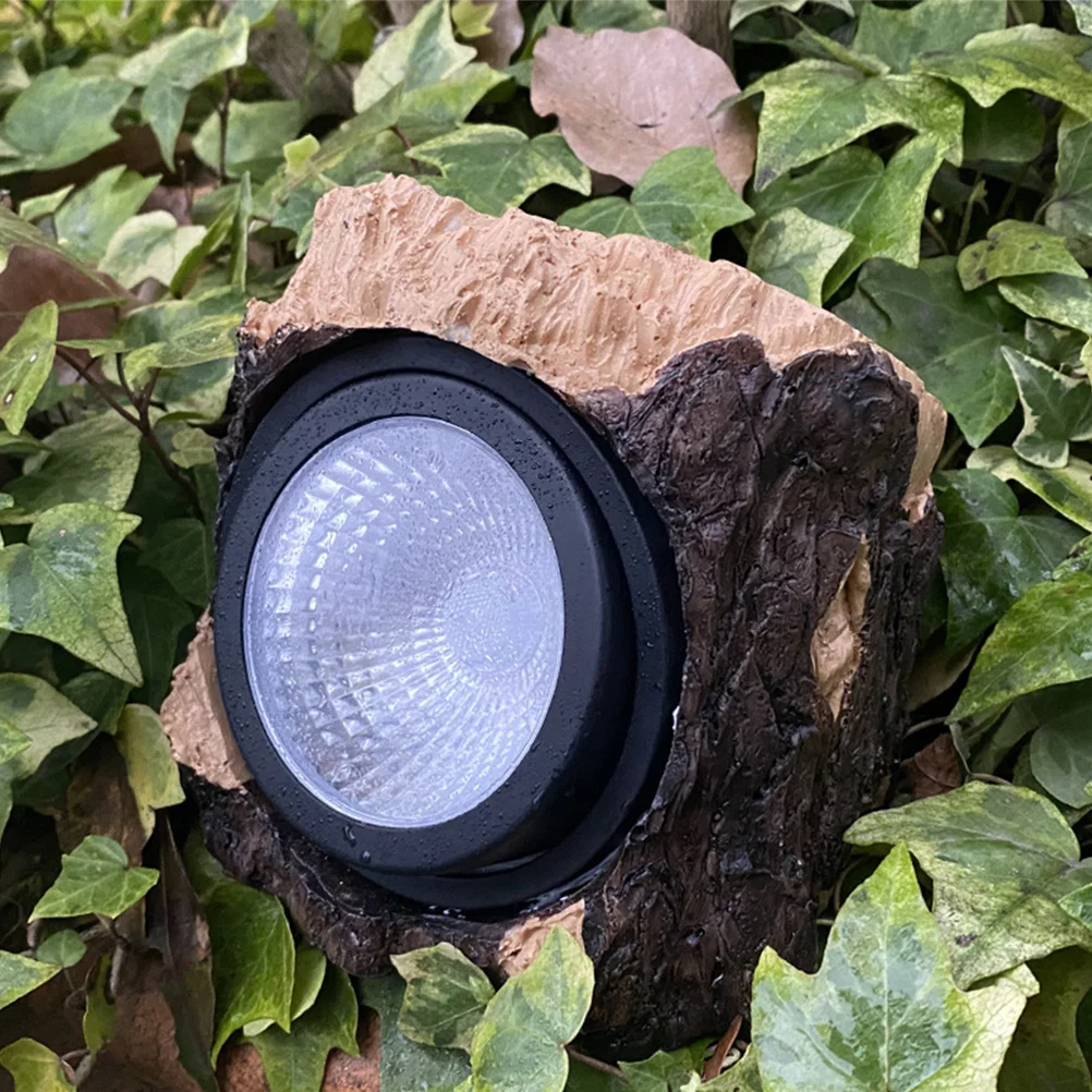 

Solar Outdoor Light Simulated Tree Stump Design Solar Garden Lamp Waterproof Energy-Saving Yard Decoration Walkway Lights