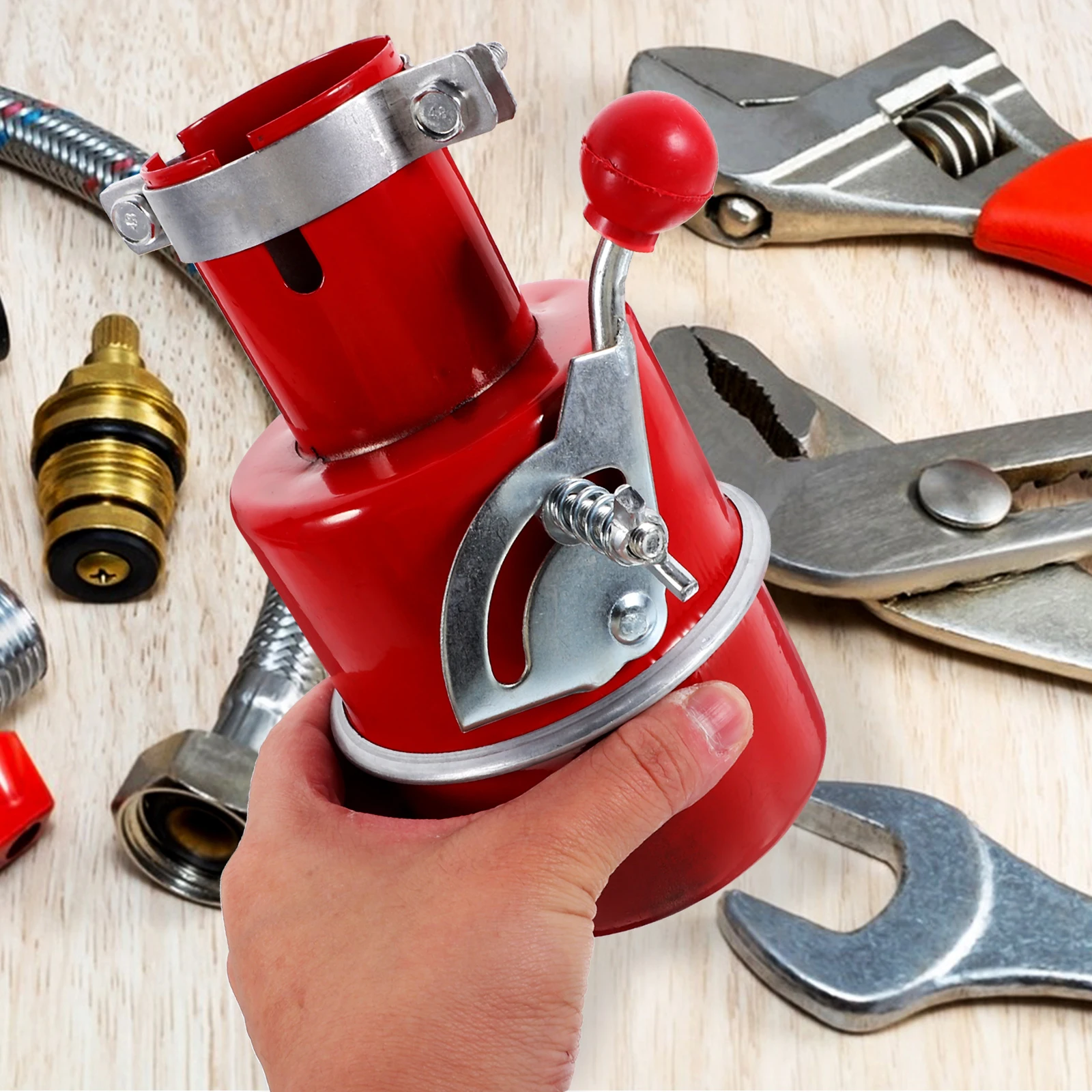 شرارة محمولة لأنبوب العادم، مشبك فولاذي على جزء ملحق عملي ومريح للسيارة #6