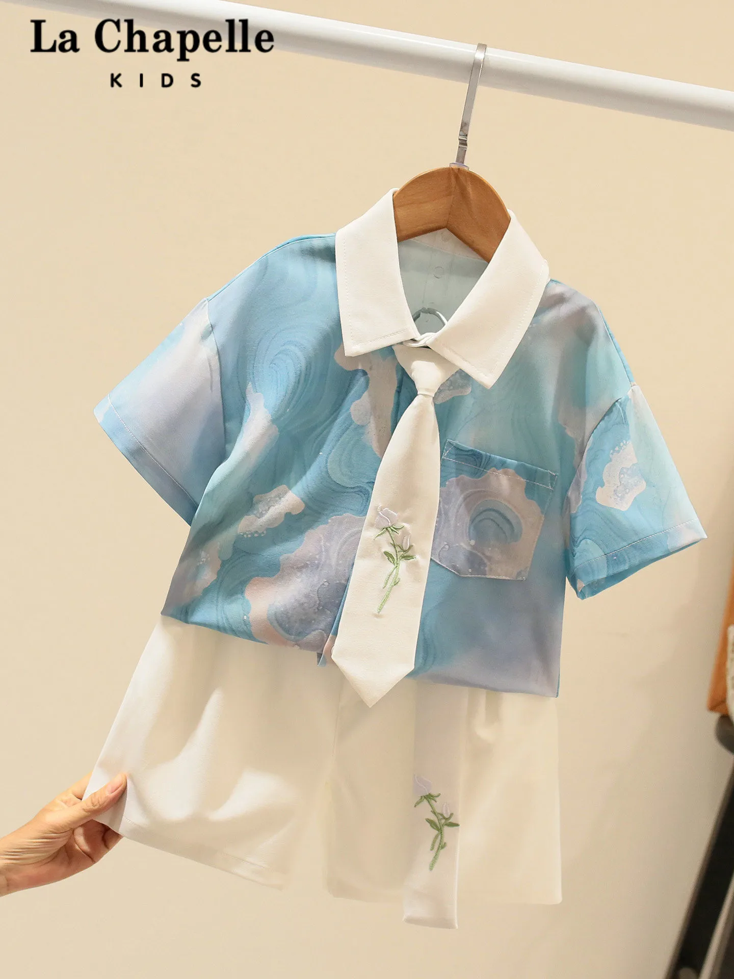 la-chapelle-boys-summer-short-sleeve-two-piece-set-traditional-chinese-style-baby-clothes-comfortable-breathable-cool-sensation