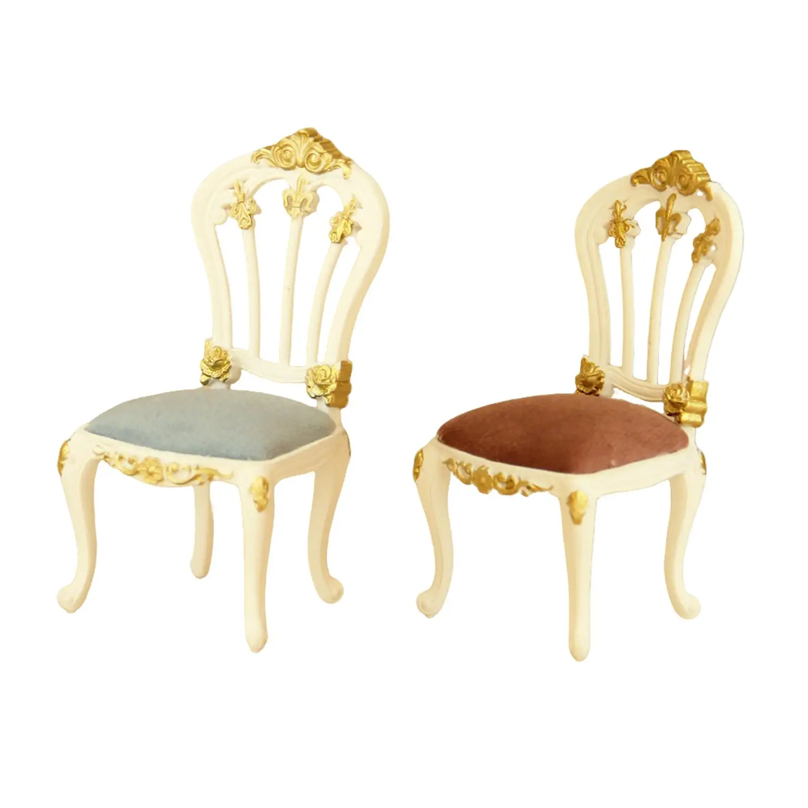 Krzesło do domku dla lalek 1:12 Miniaturowe meble do domku dla lalek Ozdoba Dekoracja Zabawa w udawanie