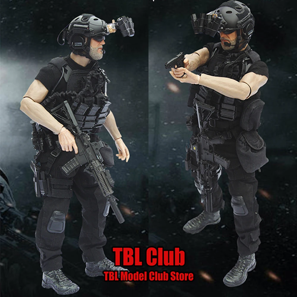 

VERYHOT VH1048 1/6 Scale Male Soldier NAVY SEAL - CQB NIGHT Combat Uniform Clothes Set Model Accessory for 12'' Action Figure