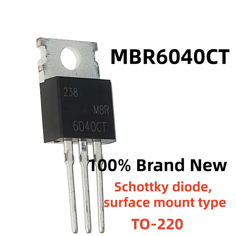 10-PCS MBR3045CTMBR 3045 MBR6040CT MBR604 MBR2560CT 2560  TO-220 MBR4060CT MBR4060 Schottky diode MBR1645CT 1645 MBR2545CT 2545