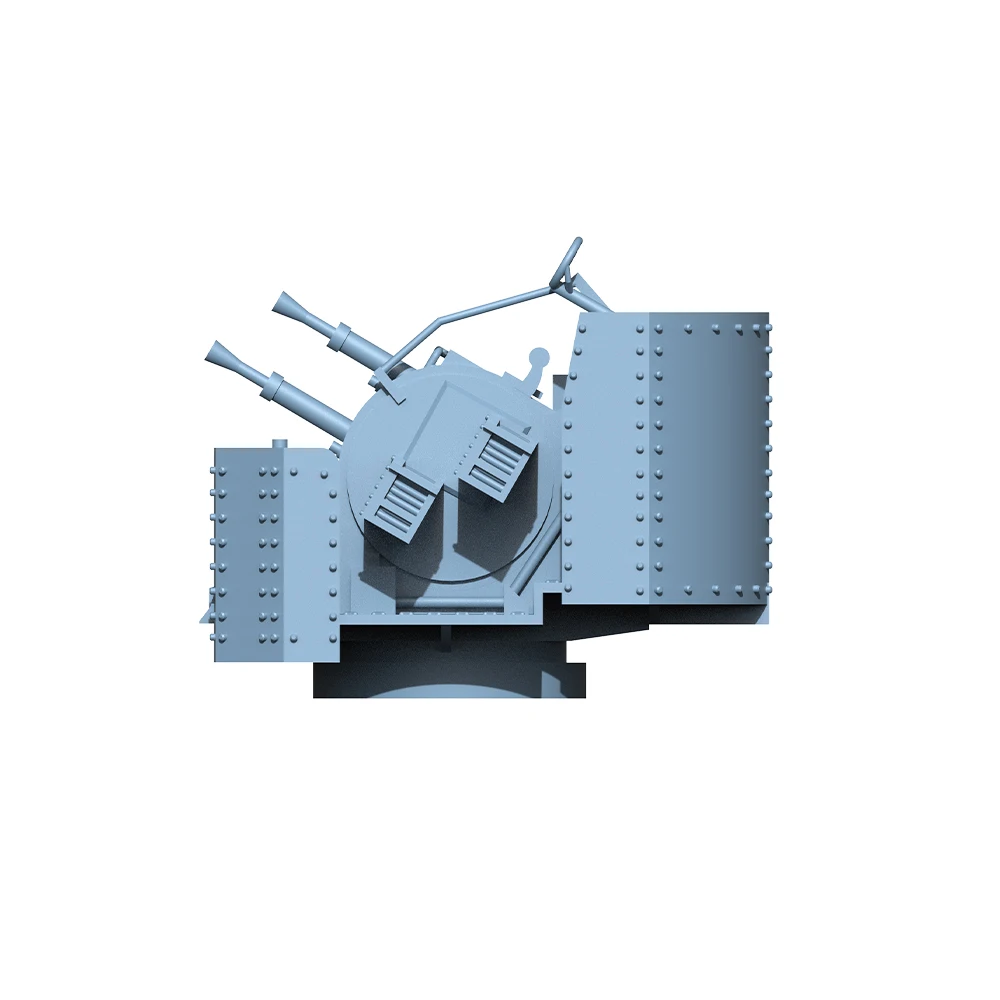 Yao\'s Studio LY018B 1/144 1/200 1/350 1/400 1/700 Model Upgrade Parts British Navy 2pdr Pompom Gun Elevation Angle With Shield