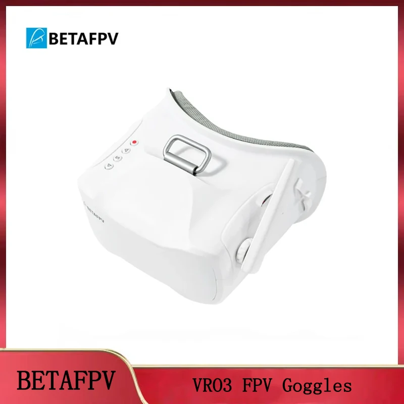 

BETAFPV VR03 FPV Goggles: 5.8G 3dBi Antenna, 800*480 Resolution, DVR Recording, 48CH NTSC/PAL – For Analog VTX Quadcopters