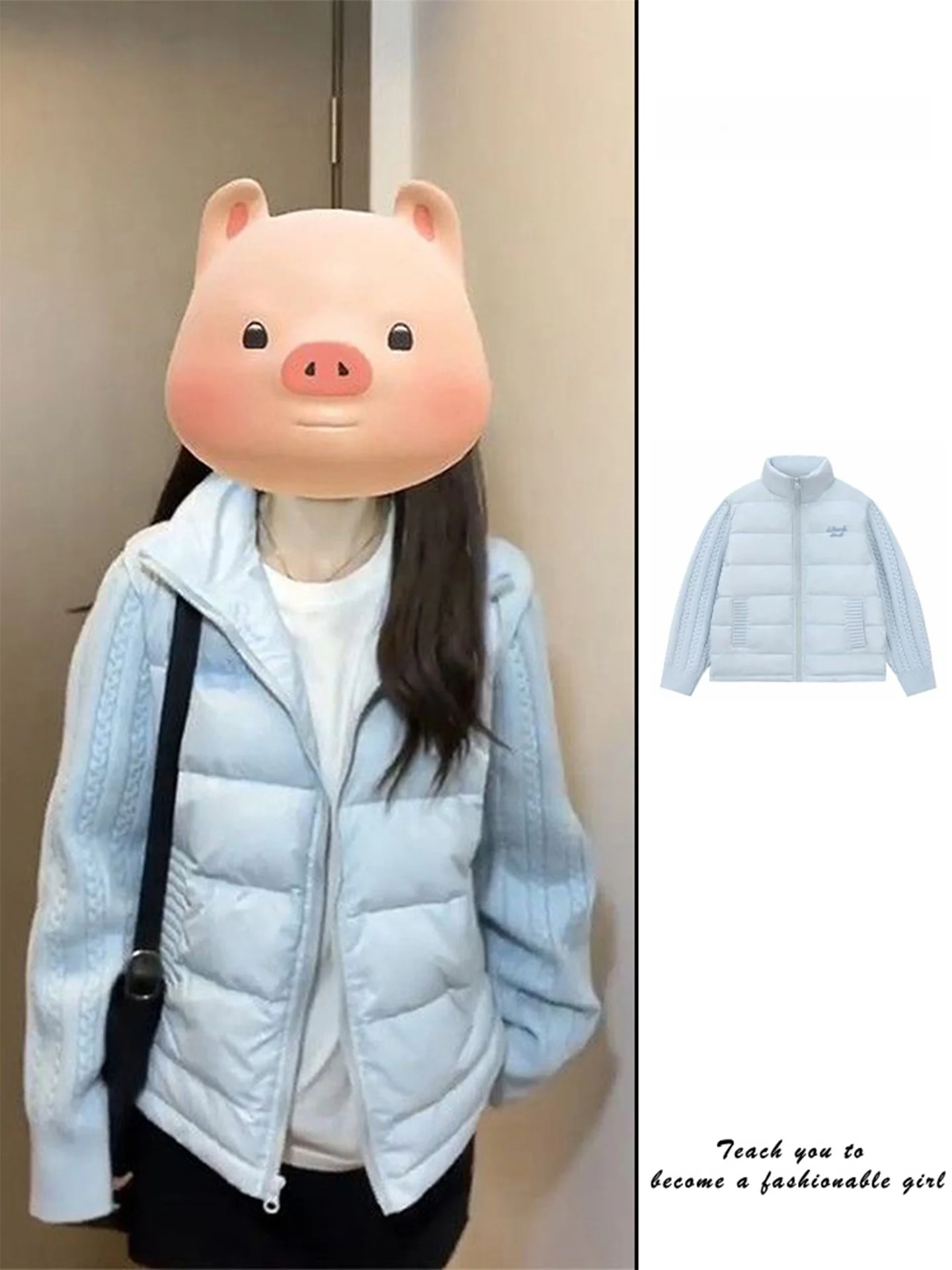 

Корейское легкое вязаное хлопковое джето, женское зимнее дизайнерское хлопковое пальто с вышивкой, тонкая верхняя одежда, пальто