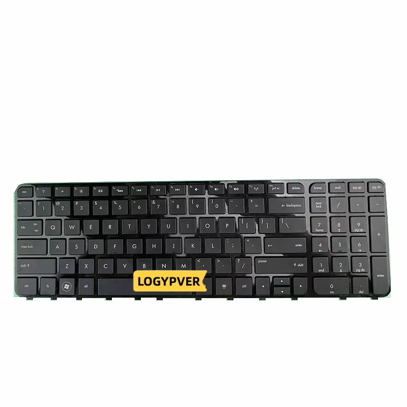 Laptop Keyboard For HP Pavilion Envy m6 m6-1000 m6-1100 6-1088 m6-1200 PK130U92B06 US English Black Silver with Frame