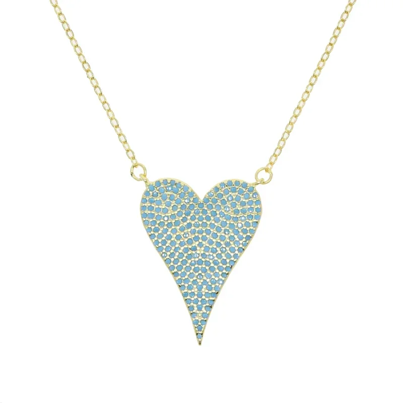 Real 925 sterling silver Minimalist Delicate Jewelry Tiny Heart Necklace Micro Pave CZ Heart Shape Pendant Wedding Necklace