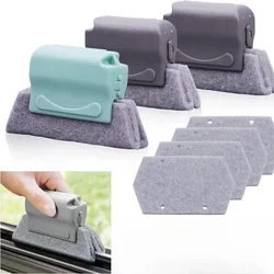 Window Track Cleaner Window Groove Cleaning Brush Tools Set for Door Grooves Sliding Doors Track Crevice Household Cleaners