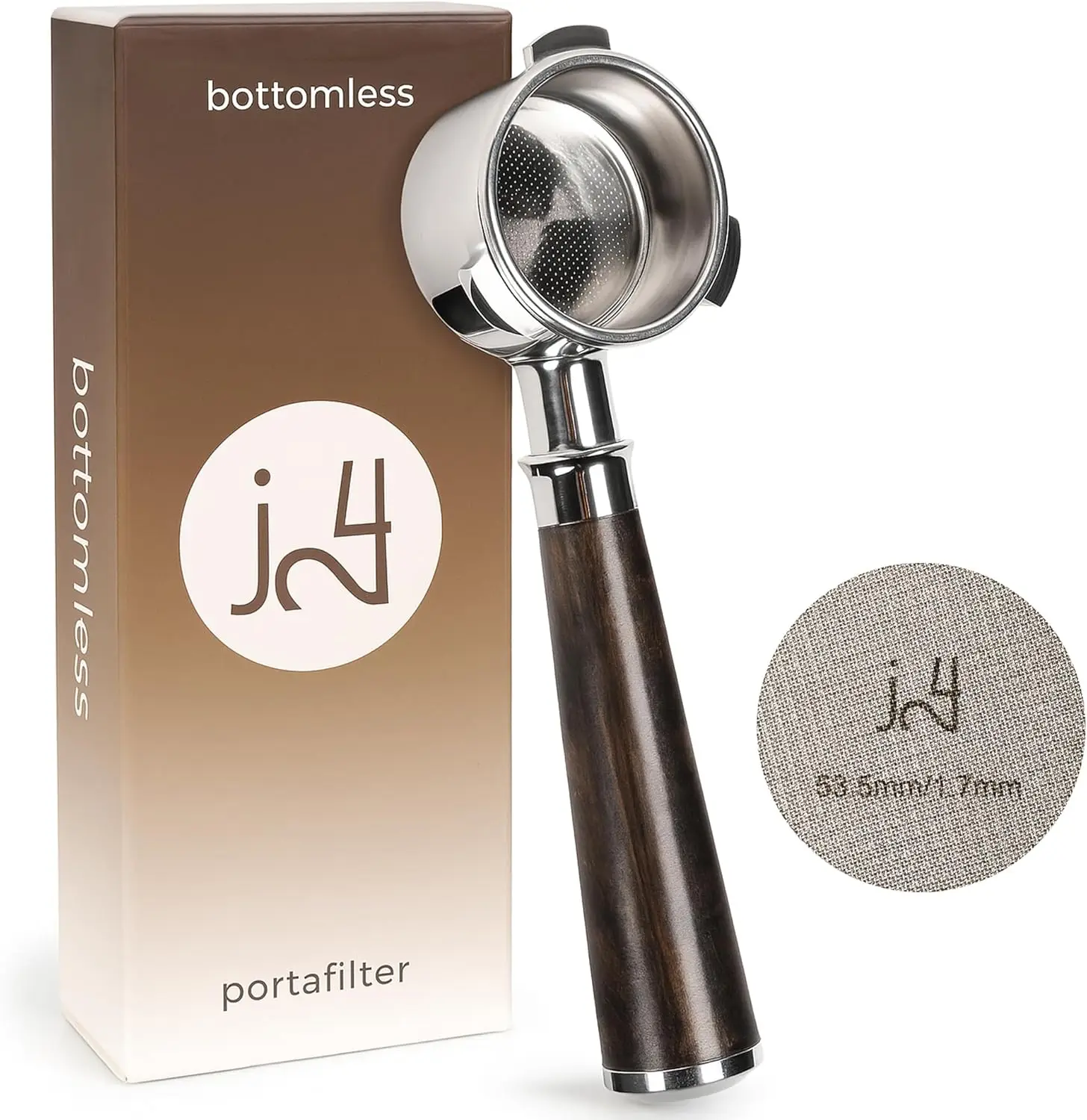 

54mm Bottomless Portafilter with Puck Screen for Breville Barista Express & Bambino Plus