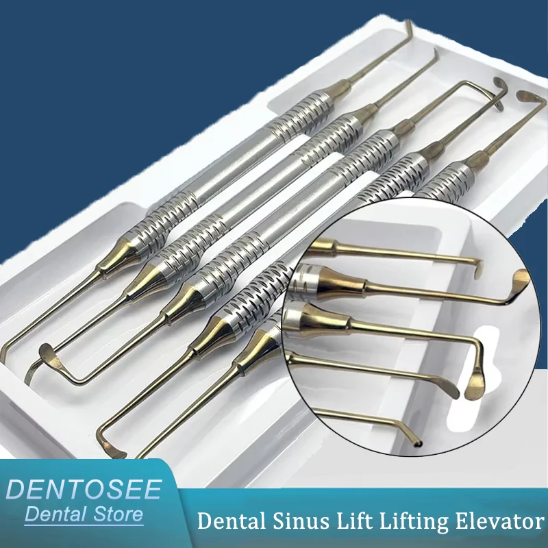 

5Pcs Dental Implant Sinus Lift Elevator Set Stainless Steel Double End Surgery Tools for Dentist Dental Clinic Instruments