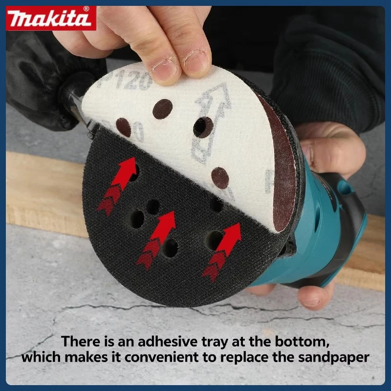 ماكيتا DBO180Z قرص قابل لإعادة الشحن بدون فرش أيون النجارة الرملي المعجون تلميع أداة عارية ساندر مداري عشوائي 18 فولت ليثيوم
