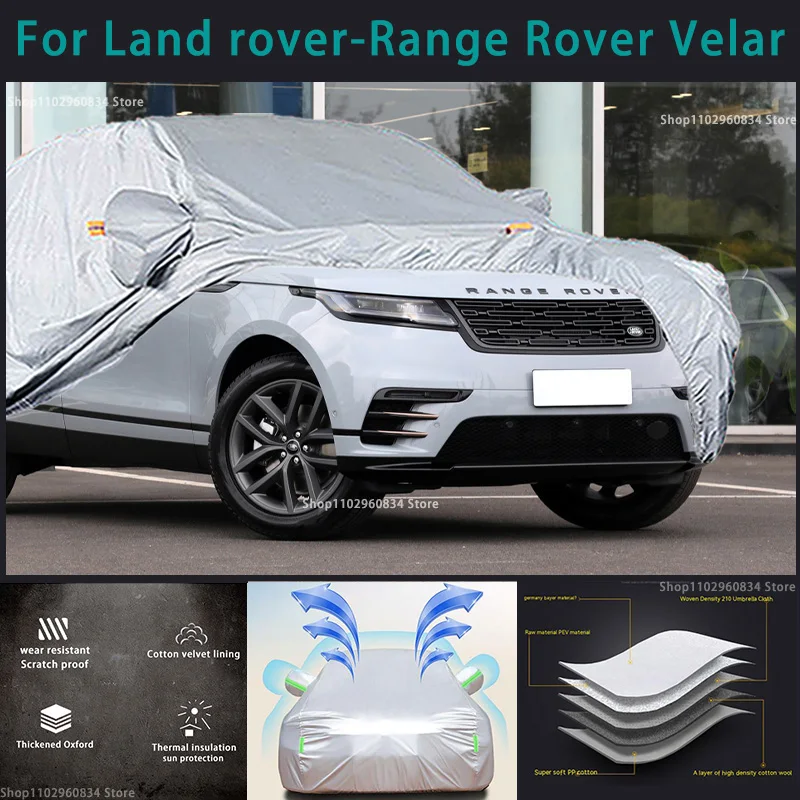 

Автомобильные чехлы для Land Rover Range Rover Velar 210T, уличная Защита от солнца, УФ-лучей, пыли, дождя, снега, защитный чехол для автомобиля