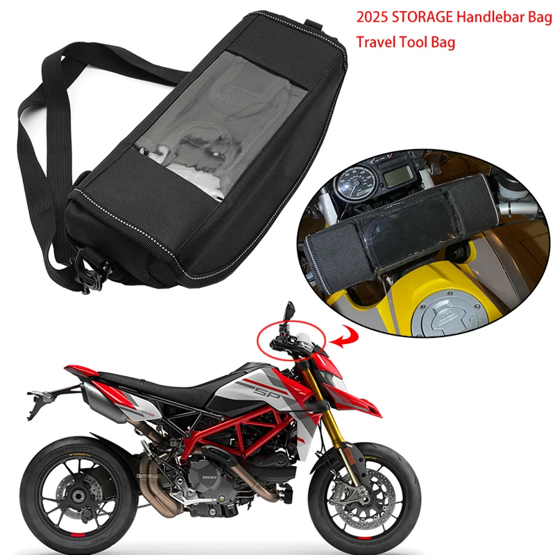 Bolsa impermeable para motocicleta Ducati Multistrada 1200 950 1260 V4 V4S Hypermotard 950 Monster 797 821, bolsa de herramientas de viaje para almacenamiento