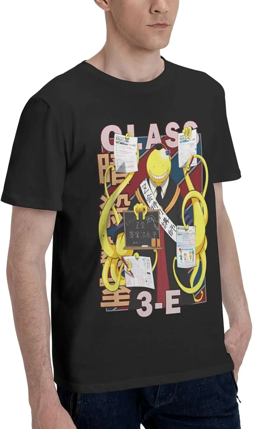 Anime Assassination Classroom T Shirt Man's Summer Manga O-Neck Clothes Casual Short Sleeves Tee