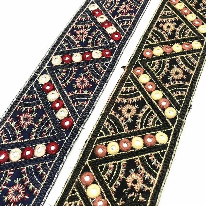 Embroidered Lace Ribbon Trim, DIY Sewing Decoration, Bag Dress, Stage Garment, DIY Accessories, 1 Yards